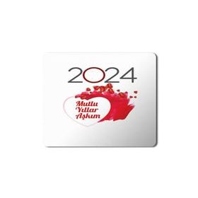 Art Hediye 2024 Mullu Yıllar Aşkım Kalpler 23x19 cm Mouse Pad
