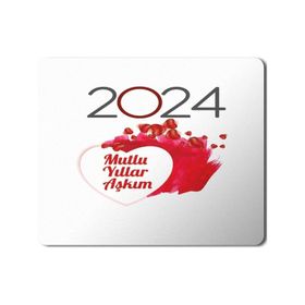 Art Hediye 2024 Mullu Yıllar Aşkım Kalpler 23x19 cm Mouse Pad