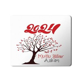 Art Hediye 2024 Mutlu Yıllar Aşkım 23x19 cm Mouse Pad