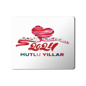 Art Hediye 2024 Mutlu Yıllar Renki Yazılı 23x19 cm Mouse Pad