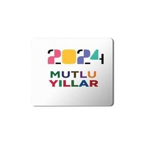Art Hediye 2024 Mutlu Yıllar Renksel 23x19 cm Mouse Pad