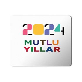 Art Hediye 2024 Mutlu Yıllar Renksel 23x19 cm Mouse Pad