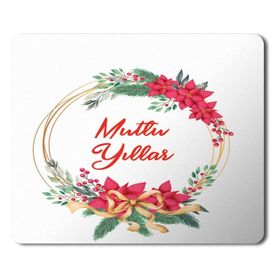 Art Hediye 2024 Mutlu Yıllar Yazılı 23x19 cm Mouse Pad