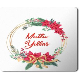 Art Hediye 2024 Mutlu Yıllar Yazılı 23x19 cm Mouse Pad