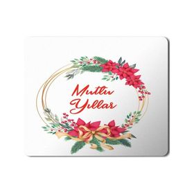 Art Hediye 2024 Mutlu Yıllar Yazılı 23x19 cm Mouse Pad