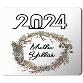 Art Hediye 2024 Mutlu Yıllar Yuva 23x19 cm Mouse Pad
