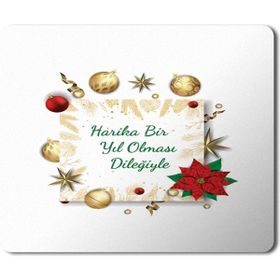 Art Hediye 2024 Yeni Yıl Harika Bir Yıl Olması Dileğiyle 23x19 cm Mouse Pad
