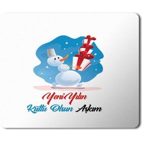 Art Hediye 2024 Yeni Yılın Kutlu Olsun Aşkım 23x19 cm Mouse Pad