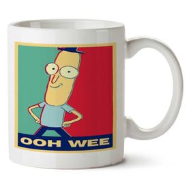 Art Hediye 24 Ram Ooh Wee Iki Tarafı Baskılı Kupa Bardak