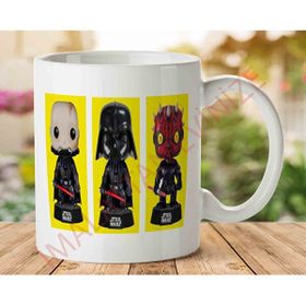 Art Hediye 3lü tema Star Wars İki Tarafı Baskılı Kupa Bardak