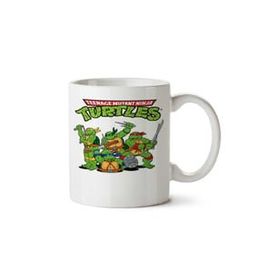 Art Hediye 90'lı Yıllar Turtles Ninja Kablumbağalar Iki Tarafı Baskılı Kupa Bardak