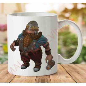 Art Hediye A2374 Drunken Dwarf İki Tarafı Baskılı Kupa Bardak