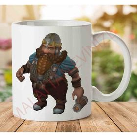 Art Hediye A2374 Drunken Dwarf İki Tarafı Baskılı Kupa Bardak
