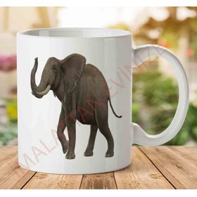 Art Hediye A2381 Elephant Fil İki Tarafı Baskılı Kupa Bardak