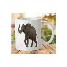 Art Hediye A2381 Elephant Fil İki Tarafı Baskılı Kupa Bardak
