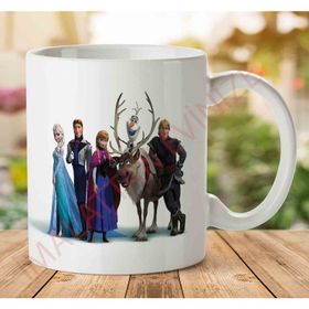 Art Hediye A2402 Frozen İki Tarafı Baskılı Kupa Bardak