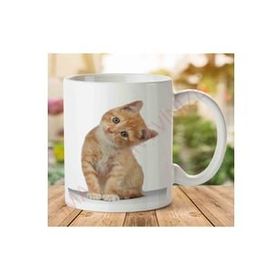 Art Hediye A2425 Kedi Yavrusu İki Tarafı Baskılı Kupa Bardak
