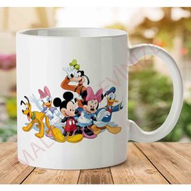 Art Hediye A2446 Mickey Mouse Friends İki Tarafı Baskılı Kupa Bardak