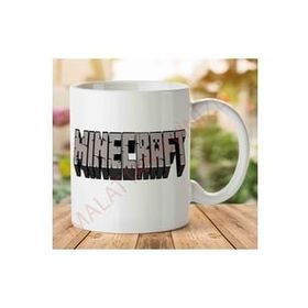 Art Hediye A2453 Minecraft Logo İki Tarafı Baskılı Kupa Bardak
