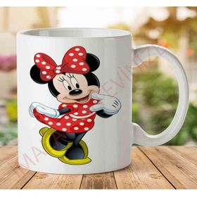 Art Hediye A2454 Minnie Mouse İki Tarafı Baskılı Kupa Bardak
