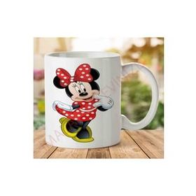 Art Hediye A2454 Minnie Mouse İki Tarafı Baskılı Kupa Bardak