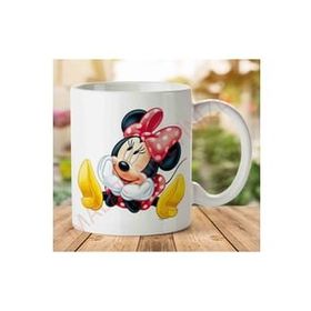Art Hediye A2459 Minnie Mouse İki Tarafı Baskılı Kupa Bardak