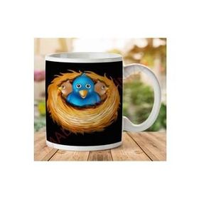 Art Hediye A2481 Nest Yuva Jpeg İki Tarafı Baskılı Kupa Bardak