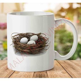 Art Hediye A2482 Nest Yuva Jpeg İki Tarafı Baskılı Kupa Bardak