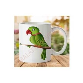 Art Hediye A2488 Parrot-Papağan İki Tarafı Baskılı Kupa Bardak