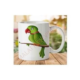 Art Hediye A2488 Parrot-Papağan İki Tarafı Baskılı Kupa Bardak