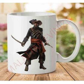 Art Hediye A2507 Pirate Korsan İki Tarafı Baskılı Kupa Bardak