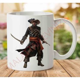 Art Hediye A2507 Pirate Korsan İki Tarafı Baskılı Kupa Bardak