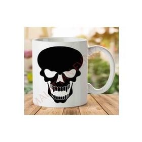 Art Hediye A2548 Skull Tattoo İki Tarafı Baskılı Kupa Bardak