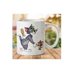 Art Hediye A2579 Tom And Jerry İki Tarafı Baskılı Kupa Bardak