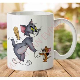 Art Hediye A2579 Tom And Jerry İki Tarafı Baskılı Kupa Bardak
