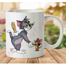 Art Hediye A2579 Tom And Jerry İki Tarafı Baskılı Kupa Bardak