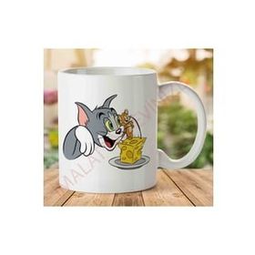 Art Hediye A2583 Tom and Jerry İki Tarafı Baskılı Kupa Bardak