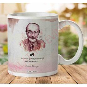 Art Hediye A2620 CEMAL SÜREYA Sevmek İki Tarafı Baskılı Kupa Bardak