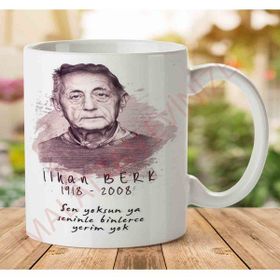 Art Hediye A2631 İlhan Berk Seninle Yerim Yok İki Tarafı Baskılı Kupa Bardak