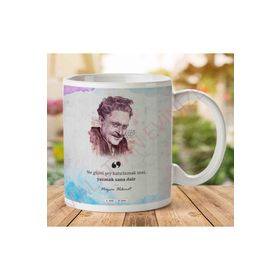 Art Hediye A2646 Nazım Hikmet Yazmak Sana Dair İki Tarafı Baskılı Kupa Bardak