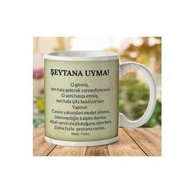Art Hediye A2783 Nebi Yıldız Şeytana Uyma İki Tarafı Baskılı Kupa Bardak