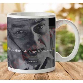 Art Hediye A2815 Orhan Kemal Güçlü Bir Hafıza İki Tarafı Baskılı Kupa Bardak