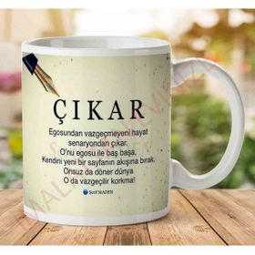 Art Hediye A2836 Şerif Maden Çıkar İki Tarafı Baskılı Kupa Bardak