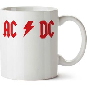 Art Hediye Ac Dc İki Tarafı Baskılı Kupa Bardak