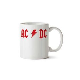 Art Hediye Ac Dc İki Tarafı Baskılı Kupa Bardak
