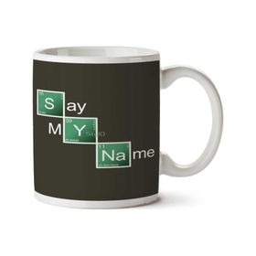 Art Hediye Adımı Söyle Periyodik Cetvel Say My Name İki Tarafı Baskılı Kupa Bardak