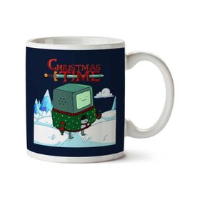 Art Hediye Adventure Christmas Time Beemo Ice World Cartoon Network Iki Tarafı Baskılı Kupa Bardak