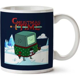 Art Hediye Adventure Christmas Time Beemo Ice World Cartoon Network Iki Tarafı Baskılı Kupa Bardak
