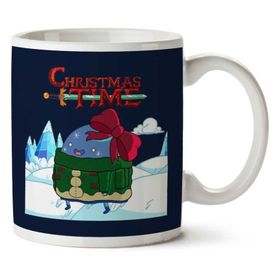 Art Hediye Adventure Christmas Time Bow Ice World Cartoon Network İki Tarafı Baskılı Kupa Bardak