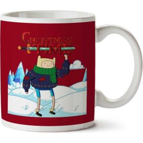 Art Hediye Adventure Christmas Time Finn Ice World Cartoon Network Baskılı Kupa Bardak